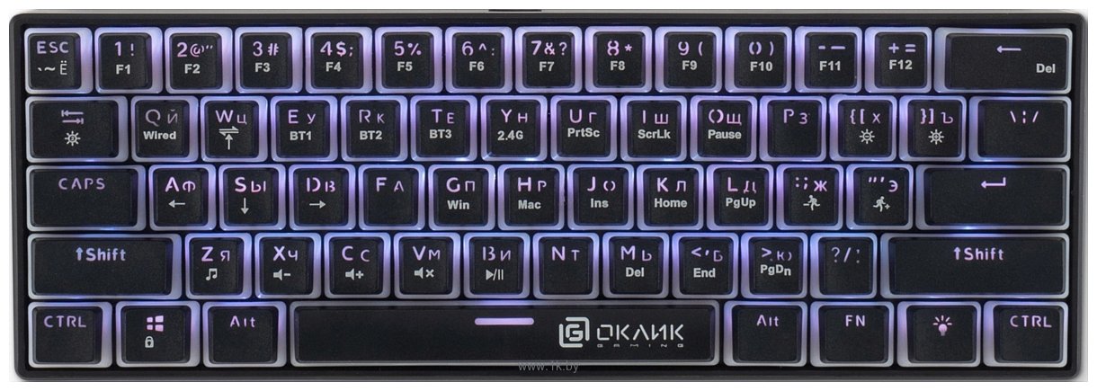 Фотографии Oklick K763W black