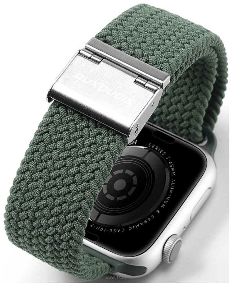 Фотографии Dux Ducis Strap Mixture II Version для Apple Watch 49мм/45мм/44мм/42мм (olive green)