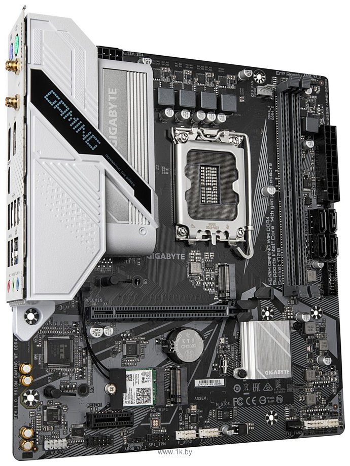 Фотографии Gigabyte H610M Gaming WiFi DDR4 (rev. 1.0) Фотографии Gigabyte H610M Gaming WiFi DDR4 (rev. 1.0)