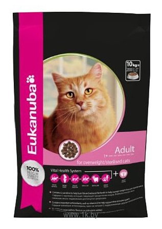 Фотографии Eukanuba (10 кг) Adult Dry Cat Food For Sterilised Cats Weight Control Chicken