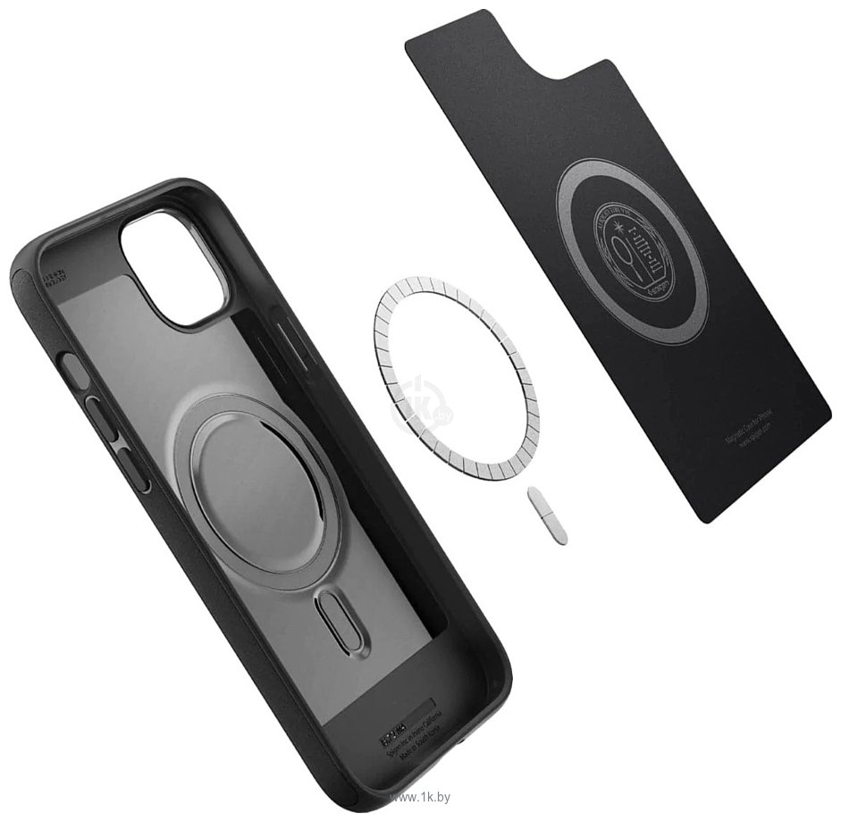 Фотографии Spigen Mag Armor (MagFit) для iPhone 14 Plus ACS04918 (черный матовый)