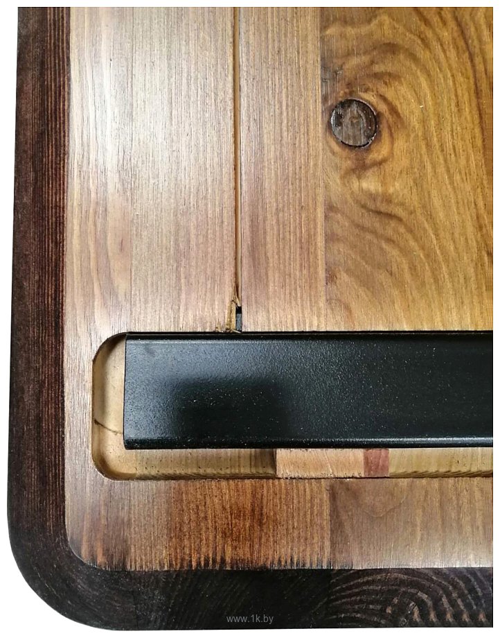 Фотографии ErgoSmart Wooden Electric Desk 1300х750х27 мм (дуб мореный/черный)