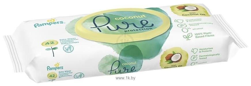 Фотографии Pampers Pure Protection Coconut, 42 шт