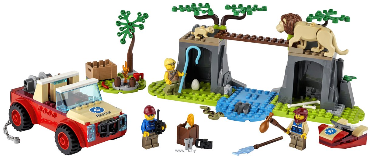 Фотографии LEGO City 60301 Спасательный внедорожник для зверей