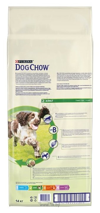 Фотографии DOG CHOW (14 кг) Adult с ягненком для взрослых собак