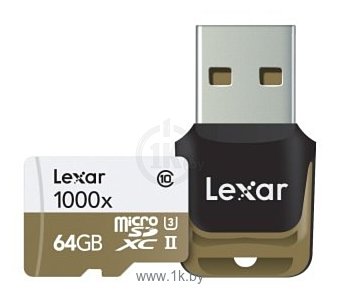 Фотографии Lexar LSDMI64GCBEU1000R microSDXC 64GB (с кардридером)