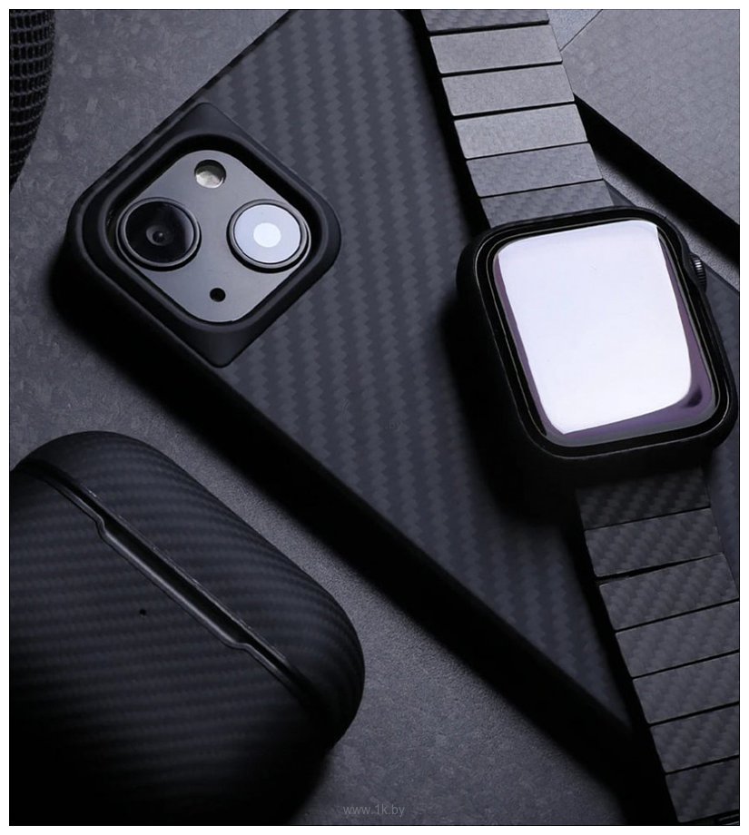 Фотографии Pitaka MagEZ Case Pro для iPhone 13 Pro Max (twill, черный/серый)