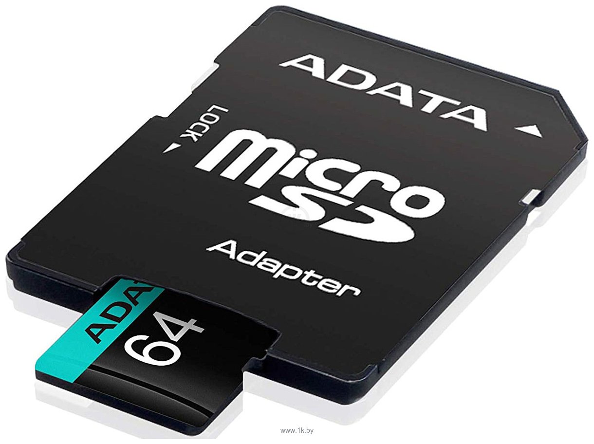 Фотографии ADATA Premier Pro AUSDX64GUI3V30SA2-RA1 microSDXC 64GB (с адаптером)