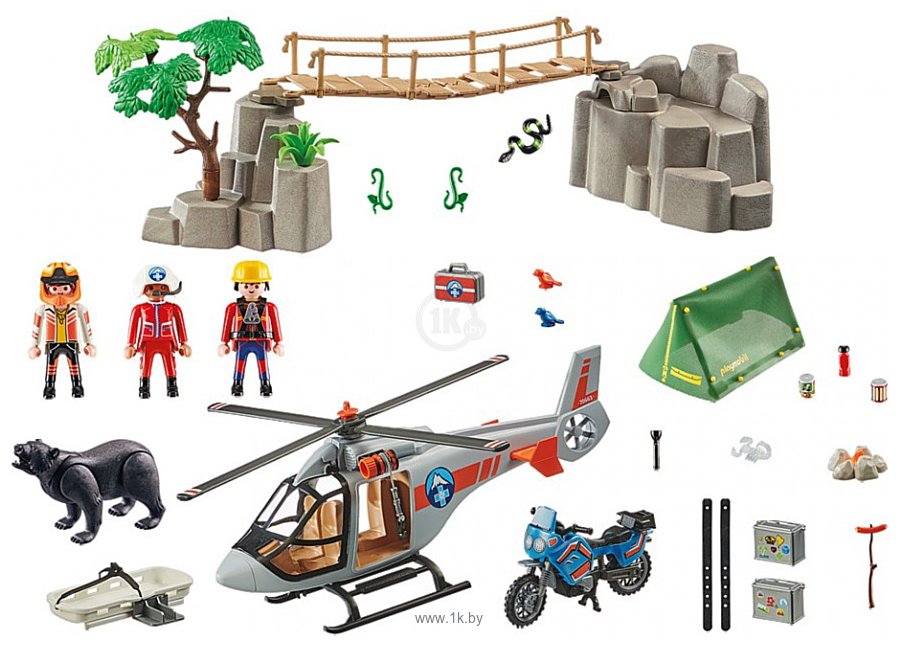 Фотографии Playmobil PM70663 Спасение вертолета в каньоне