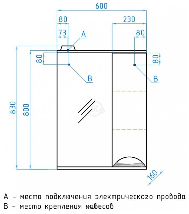 Фотографии Style Line  Жасмин 60 (с подсветкой)