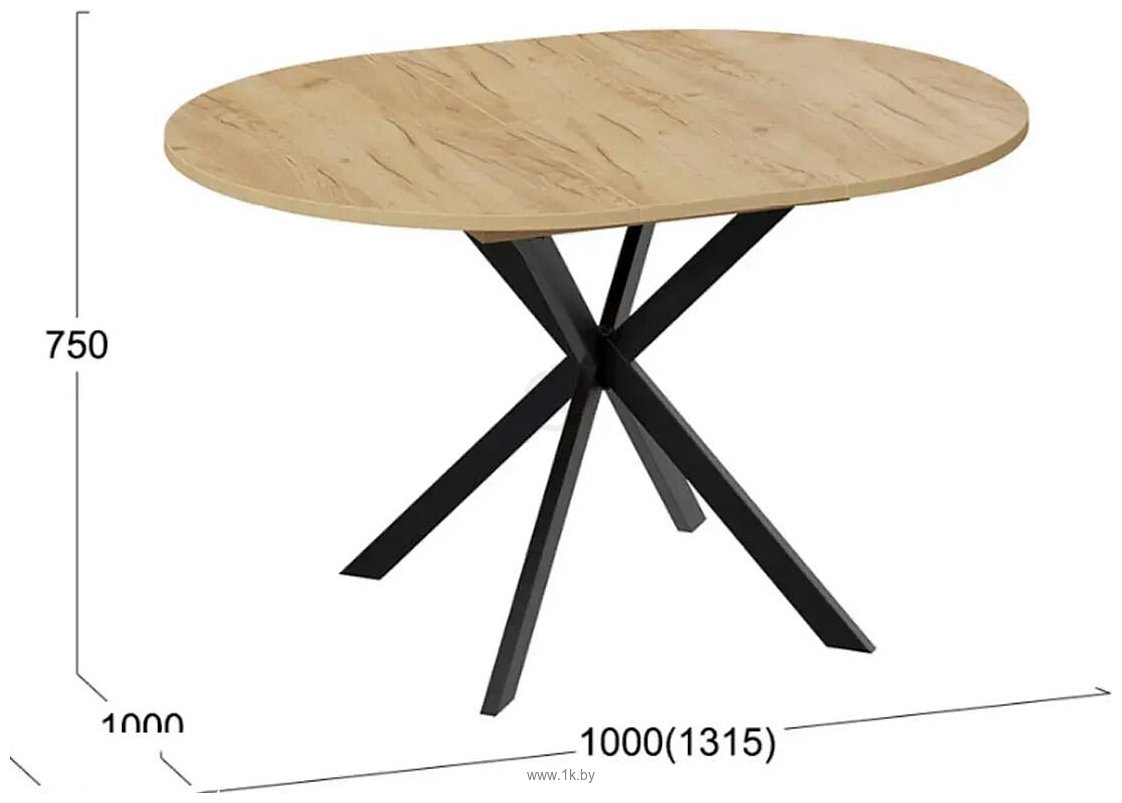 Фотографии Трия Мэдисон раздвижной тип 1 (черный муар/дуб крафт золотой)