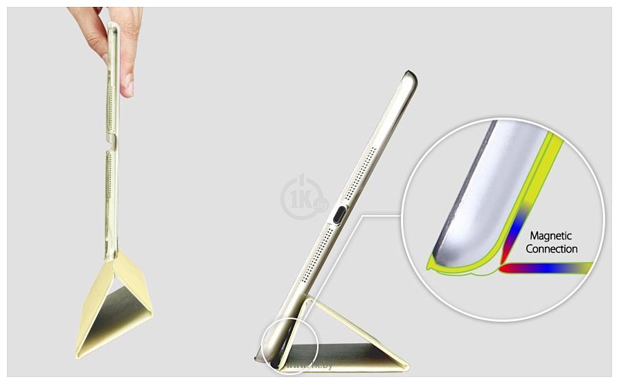 Фотографии ESR iPad Mini 1/2/3 Smart Stand Case Cover Spring Vanilla
