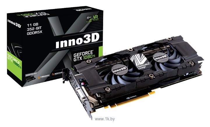 Фотографии Inno3D GeForce GTX 1080 Ti 1480MHz PCI-E 3.0 11264MB 11000MHz 352 bit DVI HDMI HDCP X2