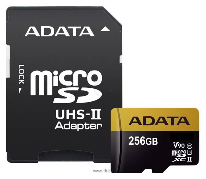 Фотографии ADATA Premier ONE microSDXC UHS-II U3 Class 10 256GB + SD adapter