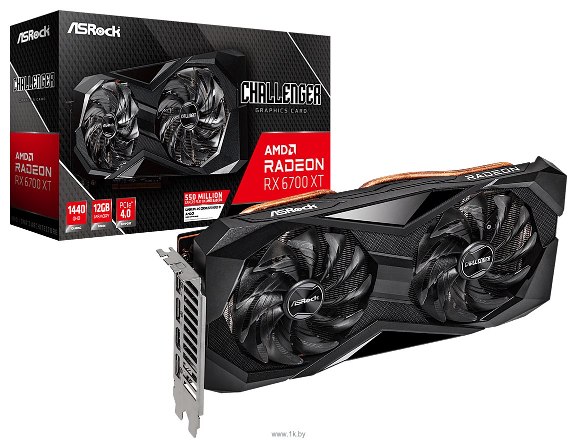 Фотографии ASRock Radeon RX 6700 XT Challenger D OC 12GB (RX6700XT CLD 12GO)