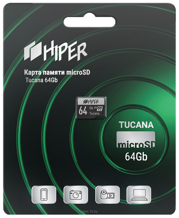 Фотографии Hiper microSDHX 64GB Class 10 UHS-1 U3 HI-MSD64GU3
