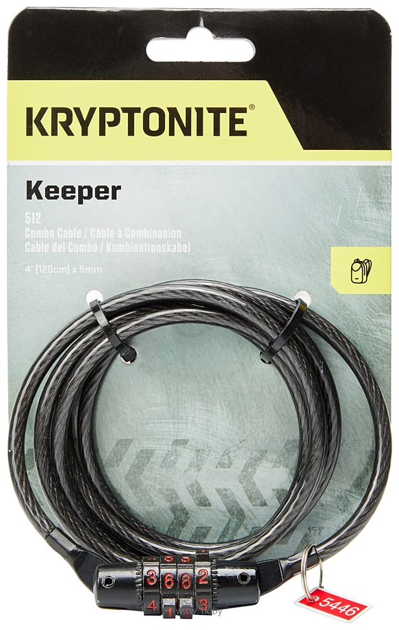 Фотографии Kryptonite Keeper 512 Combo Cable 210214