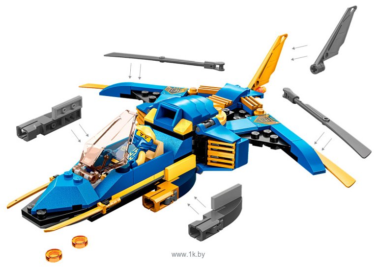 Фотографии LEGO Ninjago 71784 Самолет-молния ЭВО Джея