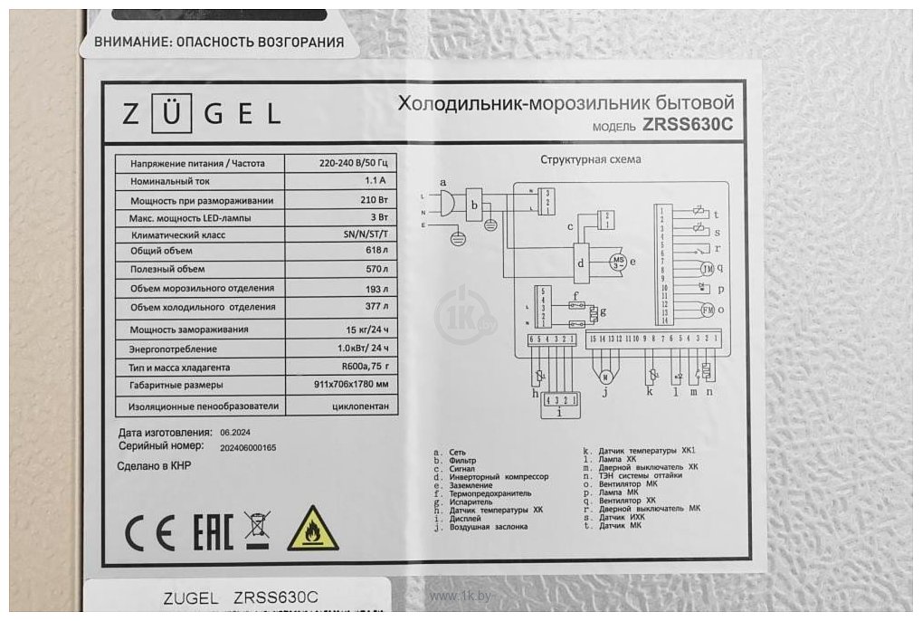 Фотографии ZUGEL ZRSS630C