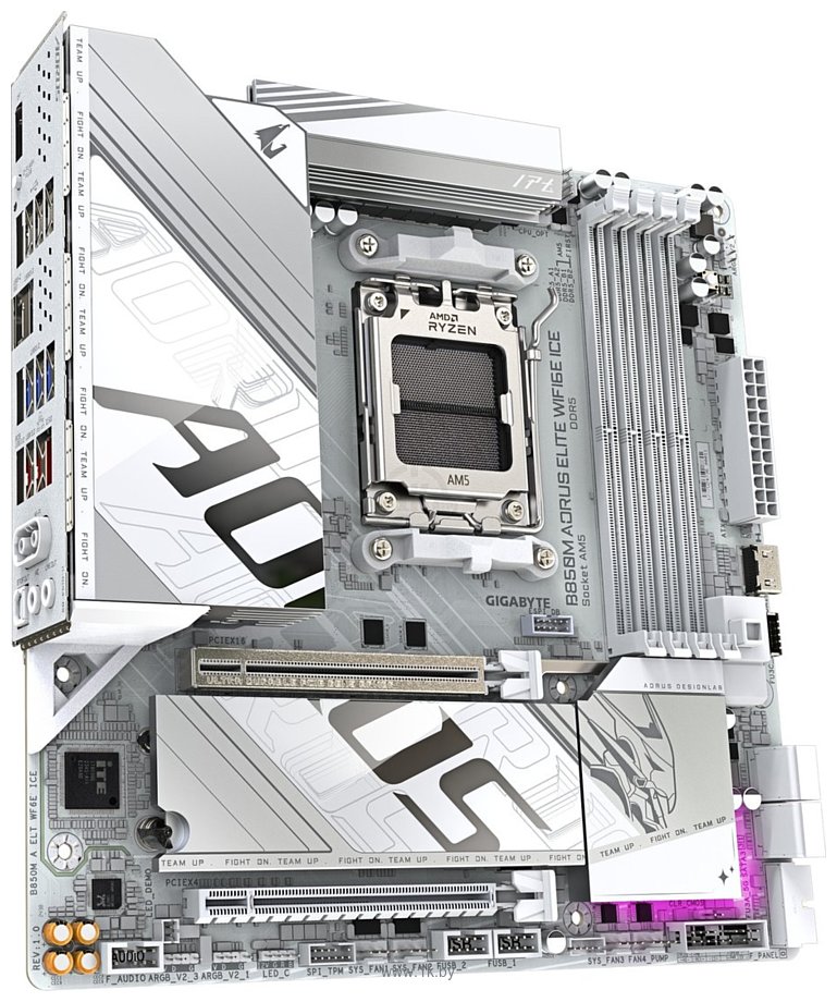 Фотографии Gigabyte B850M Aorus Elite WiFi6E Ice
