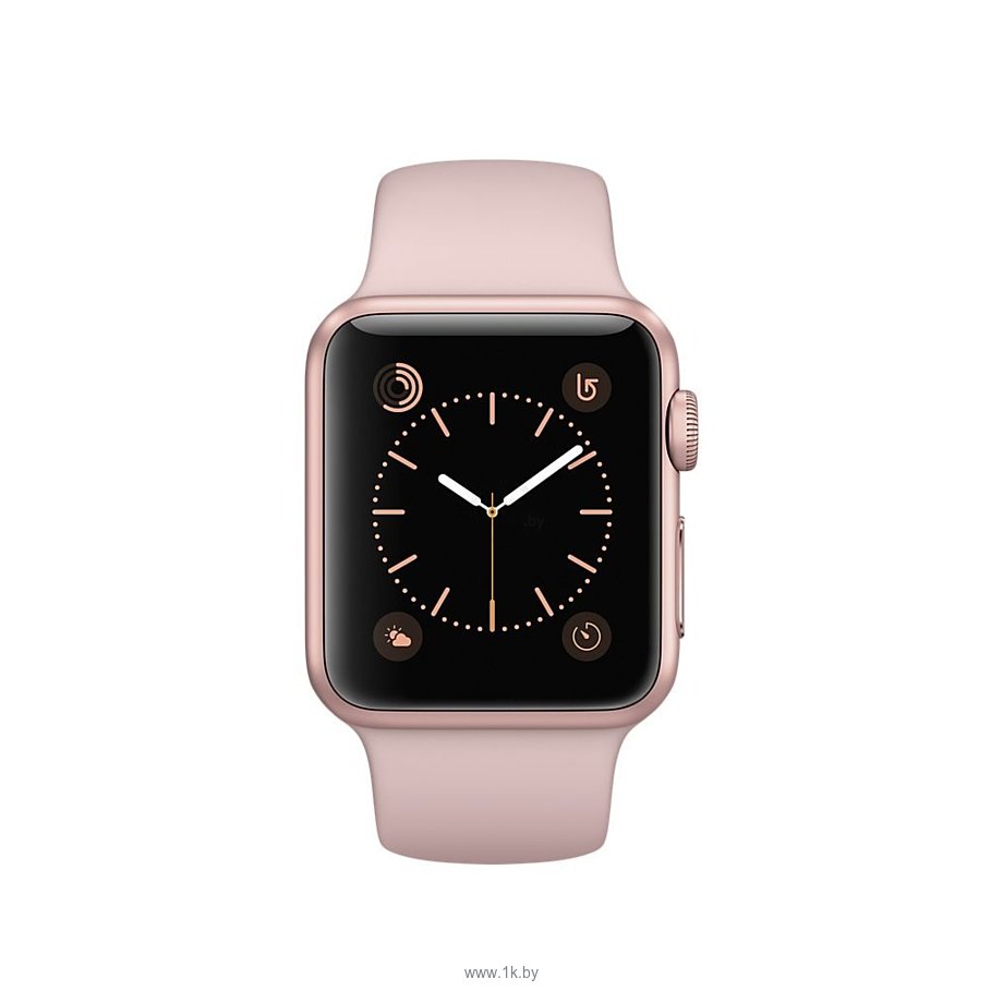 Фотографии Apple Watch Series 2 38mm Rose Gold with Pink Sand Sport Band (MNNY2)