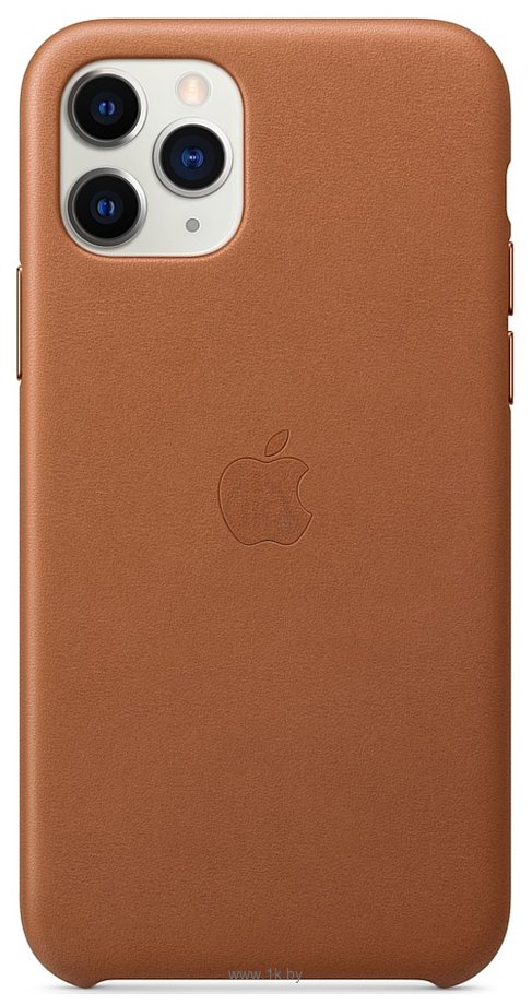 Фотографии Apple Leather Case для iPhone 11 Pro Max (золотисто-коричневый)