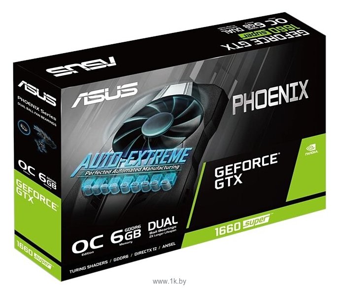 Фотографии ASUS Phoenix GeForce GTX 1660 SUPER OC (PH-GTX1660S-O6G)