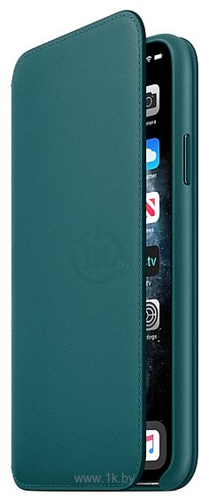Фотографии Apple Folio для iPhone 11 Pro (зеленый павлин)