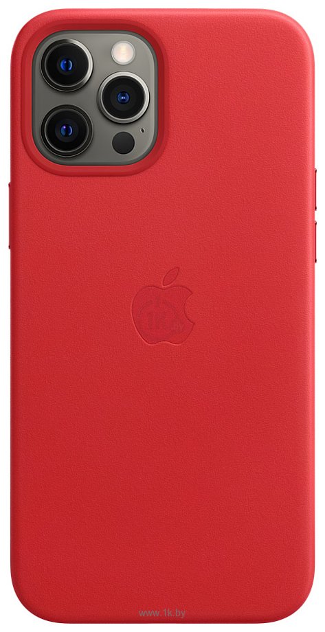 Фотографии Apple MagSafe Leather Case для iPhone 12 Pro Max (алый)