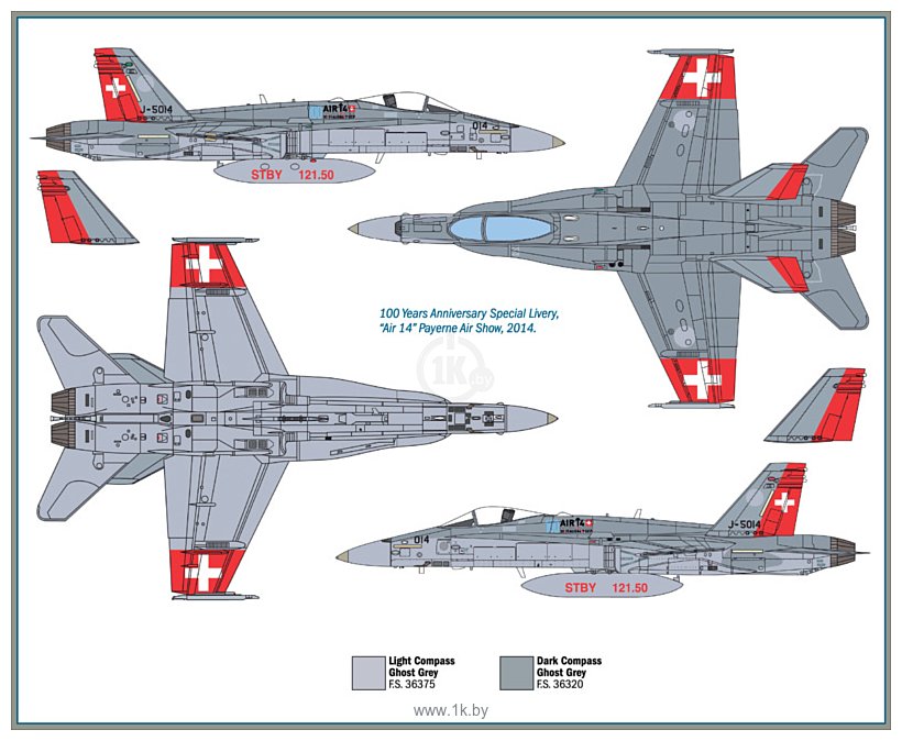 Фотографии Italeri 1385 F/A-18 Hornet Swiss Air Forces