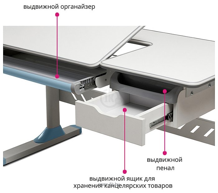 Фотографии Fun Desk Fiore (голубой)