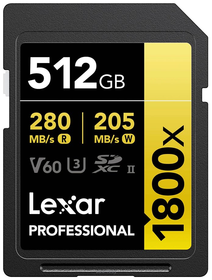 Фотографии Lexar Professional 1800x SDXC LSD1800512G-BNNNG 512GB