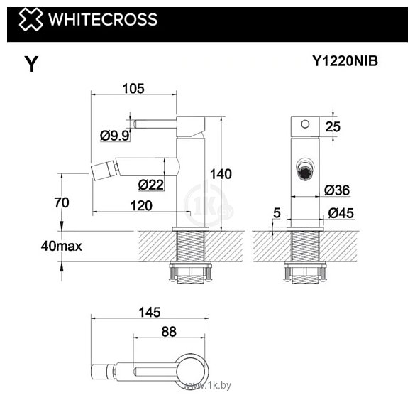 Фотографии Whitecross Y Y1220NIB (брашированный никель)