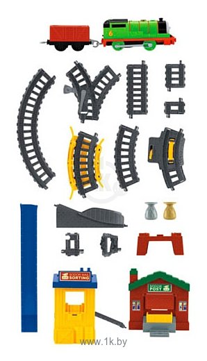Фотографии Thomas & Friends Стартовый набор "Сортировка и доставка грузов Перси" серия TrackMaster BHY57