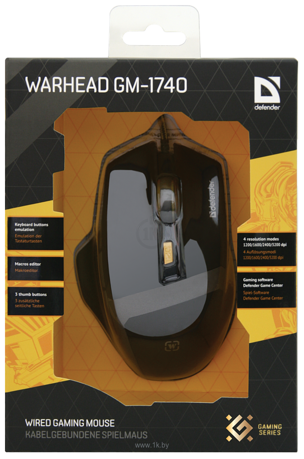 Фотографии Defender Warhead Gaming Mouse GM-1740 USB