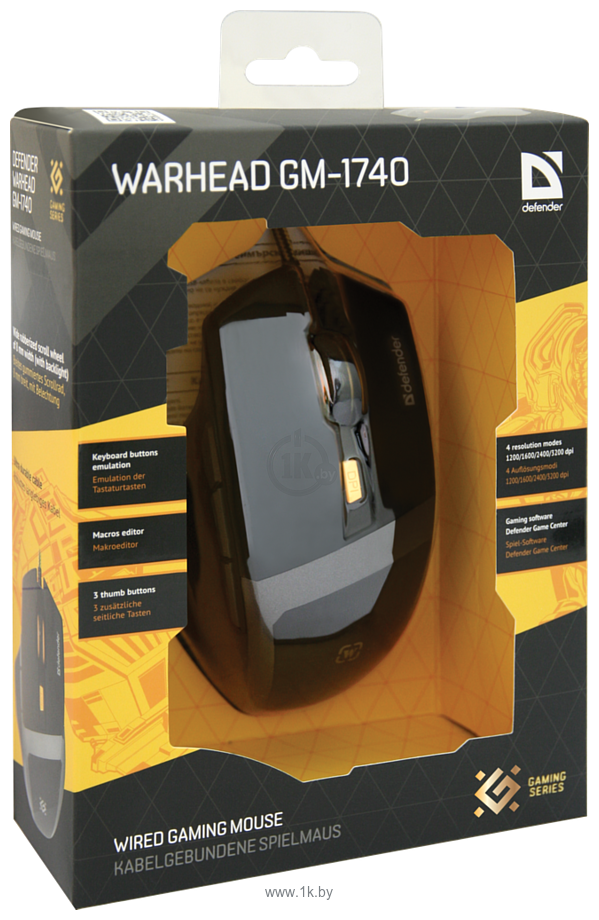 Фотографии Defender Warhead Gaming Mouse GM-1740 USB