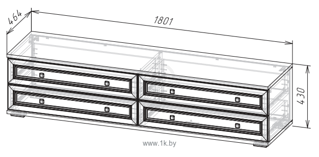 Фотографии SV-Мебель Александрия ТБ-102 (сосна Санторини светлый)