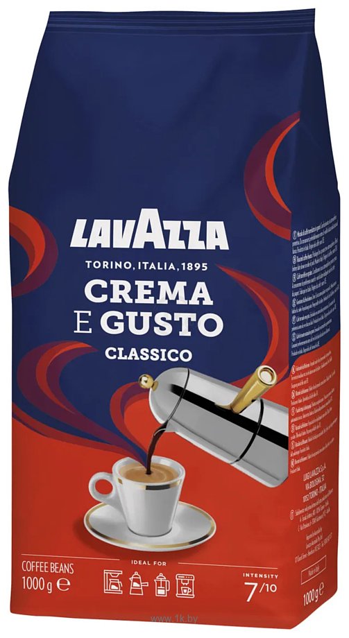 Фотографии Lavazza Crema e Gusto Classico в зернах 1 кг