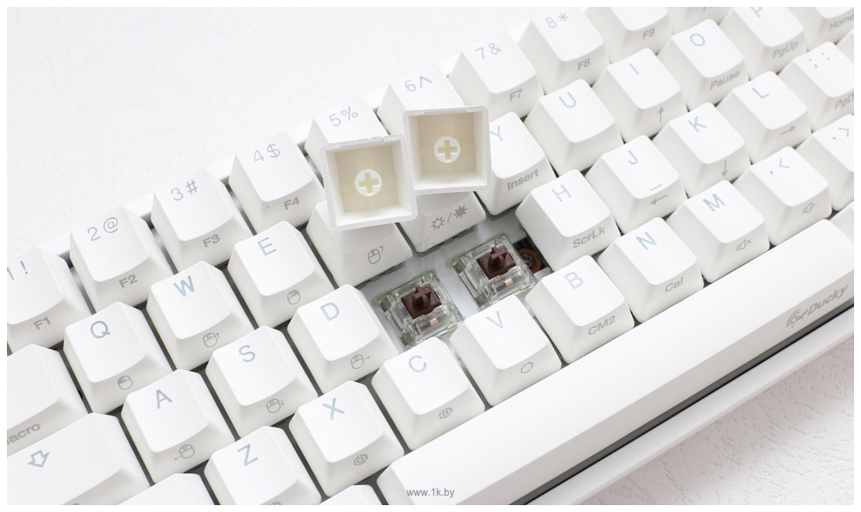 Фотографии Ducky One 2 Mini RGB White Doubleshot Cherry MX Speed Silver