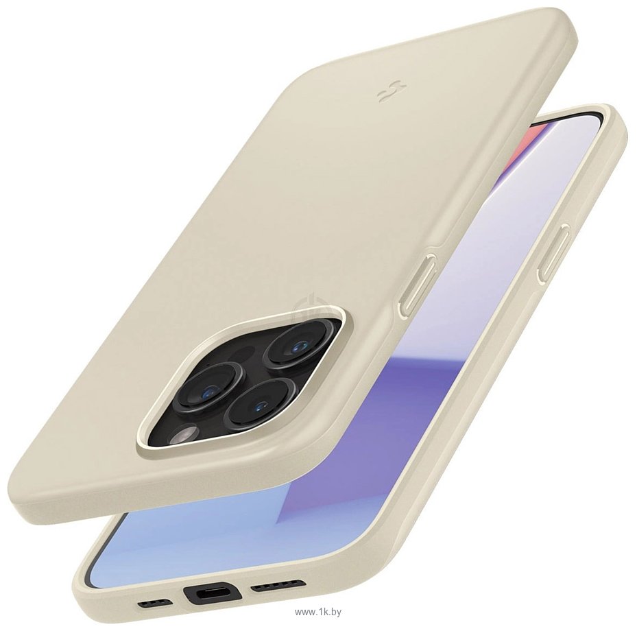 Фотографии Spigen Thin Fit для iPhone 15 Pro Max ACS06551 (бежевый)