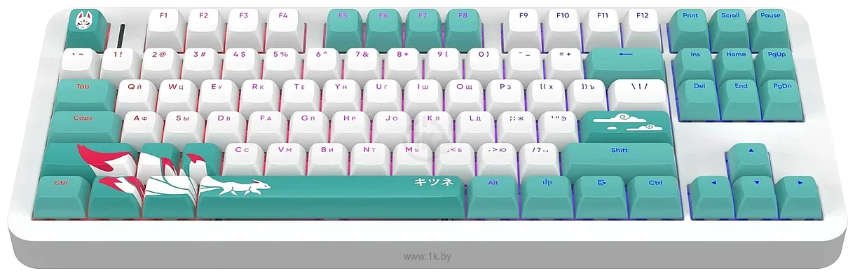 Фотографии Red Square Alumix TKL Classic Kitsune white, g3ms Aquamarine Фотографии Red Square Alumix TKL Classic Kitsune white, g3ms Aquamarine