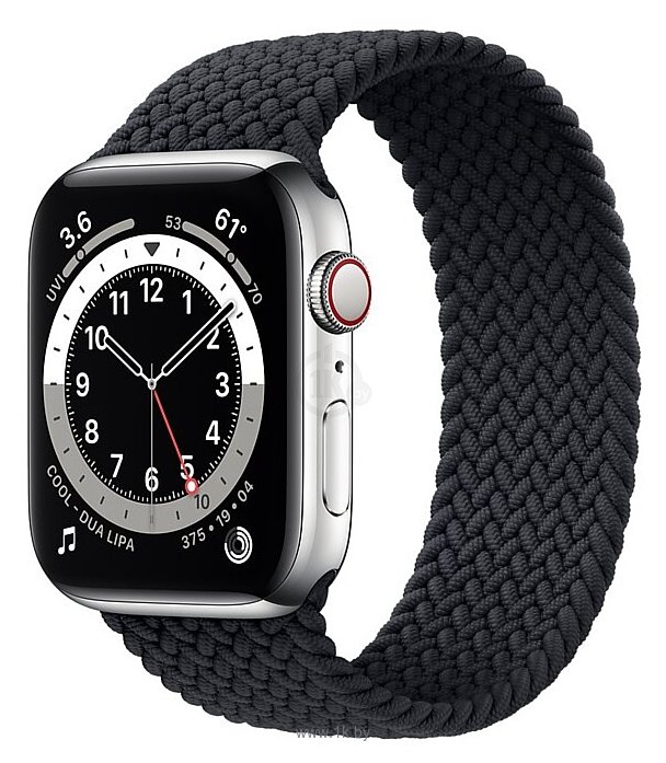 Фотографии Apple Watch Series 6 GPS + Cellular 44mm Stainless Steel Case with Braided Solo Loop