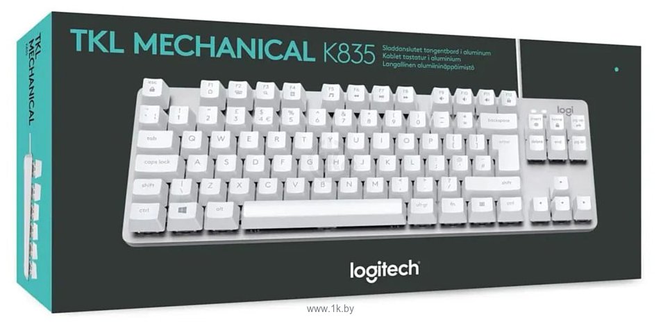 Фотографии Logitech K835 TKL silver, TTC Red (без кириллицы)