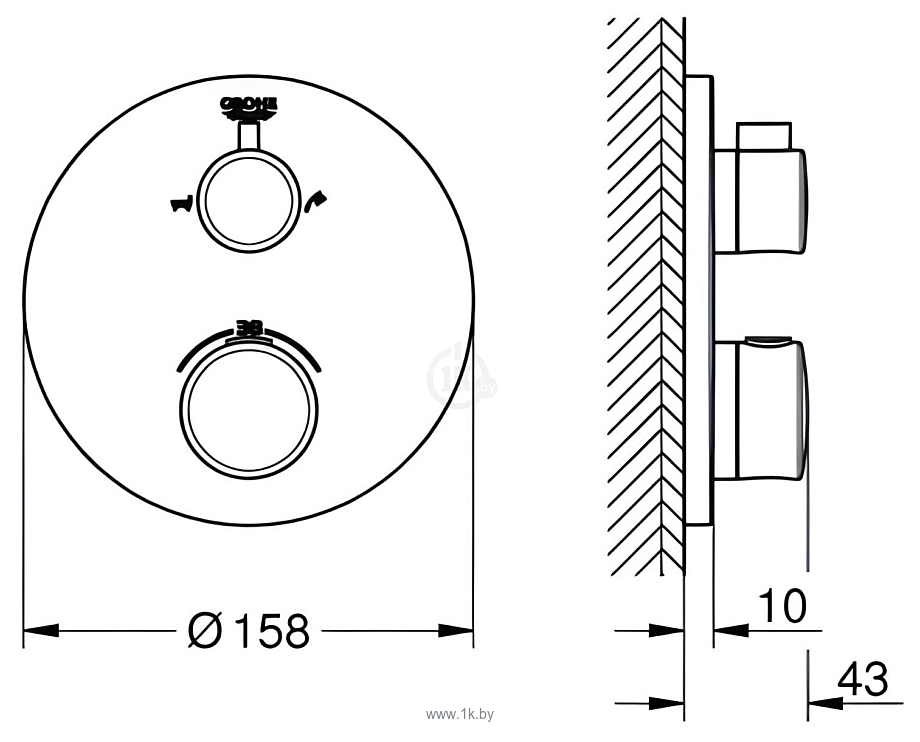 Фотографии Grohe Grohtherm 24076000