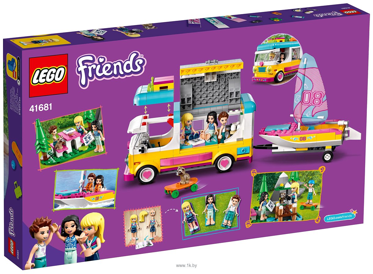 Фотографии LEGO Friends 41681 Лесной дом на колесах и парусная лодка