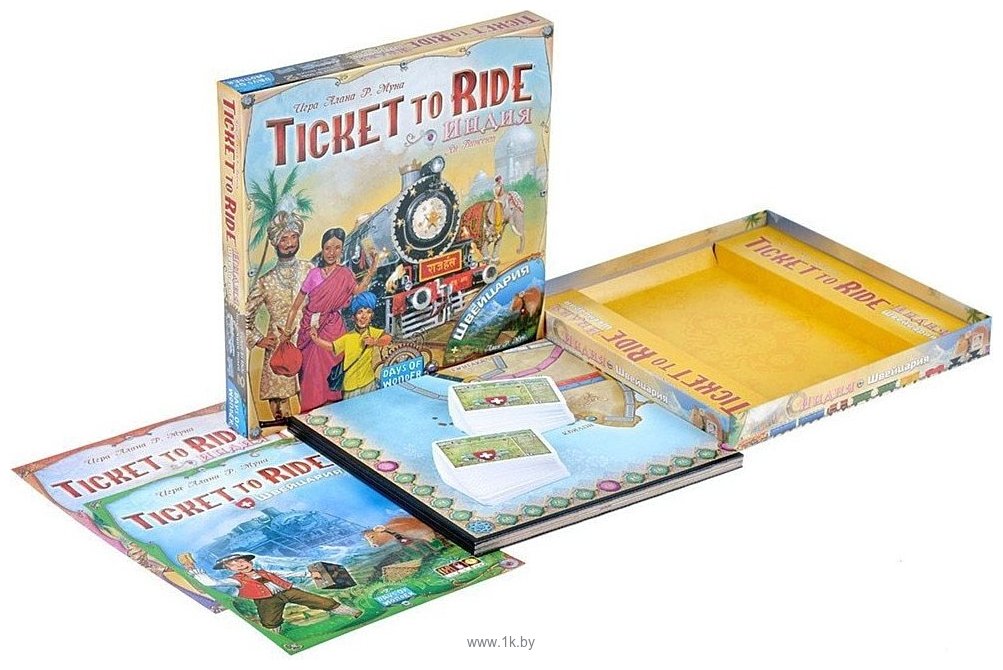 Фотографии Мир Хобби Ticket to Ride: Индия и Швейцария