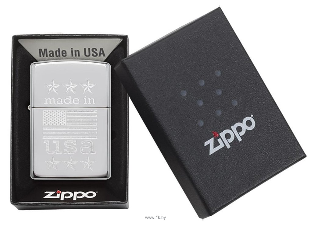 Фотографии Zippo Made in USA with Flag (29430-000003)