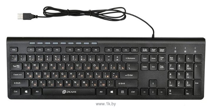 Фотографии Oklick 480M Multimedia Keyboard black USB