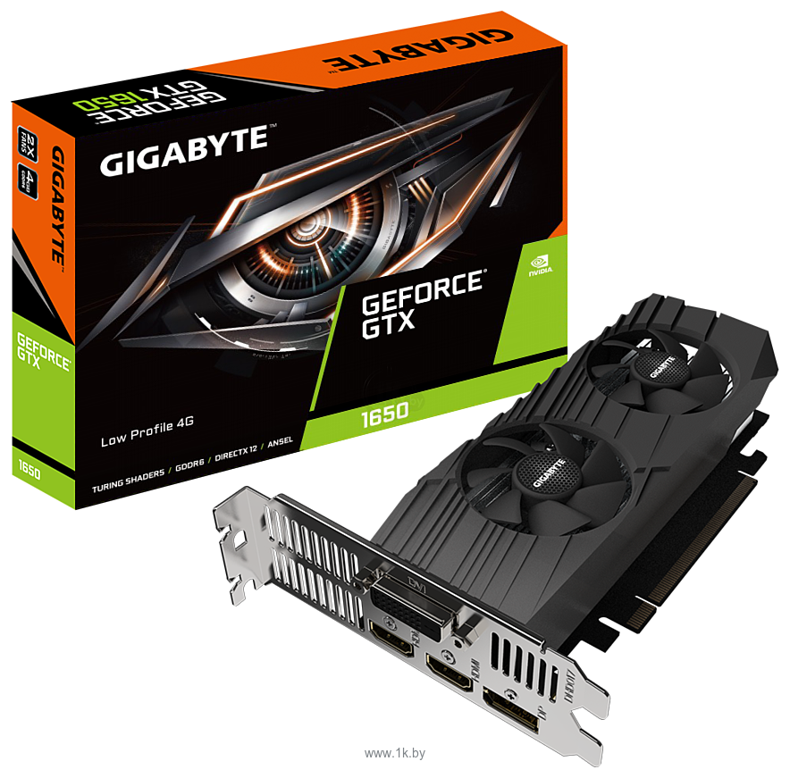 Фотографии GIGABYTE GeForce GTX 1650 D6 Low Profile 4GB (GV-N1656D6-4GL)