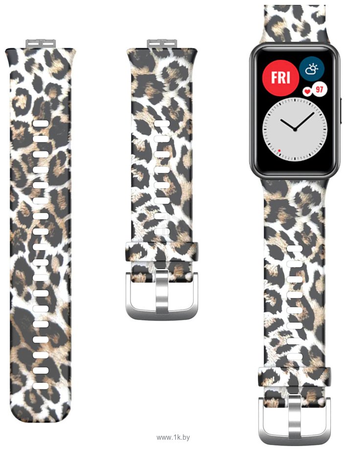 Фотографии Rumi силиконовый для Huawei Watch FIT, Watch FIT Elegant (леопард)